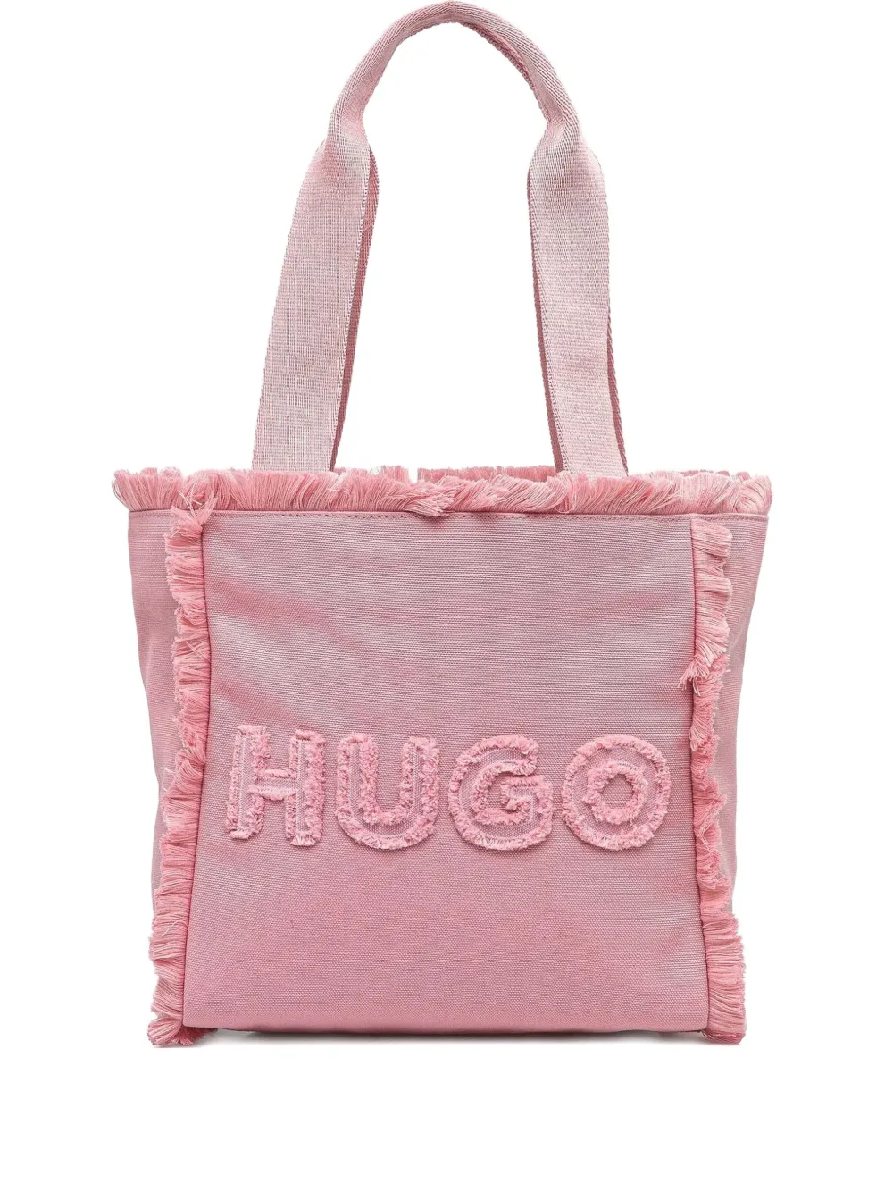 HUGO tote con logo bordado | rosado | Image 1