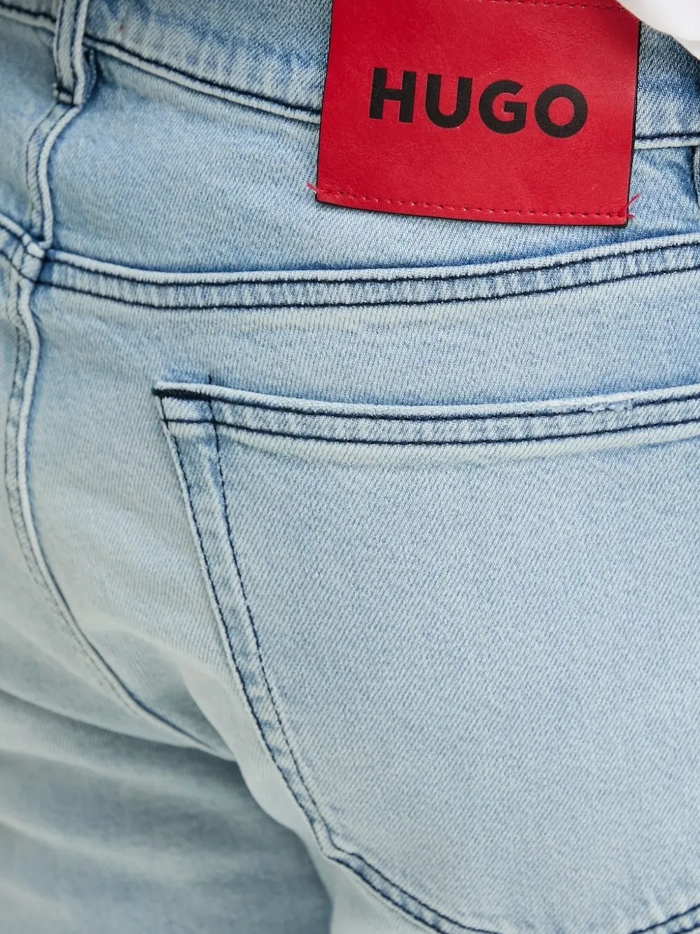 Hugo Boss Light-wash Jeans In Blue