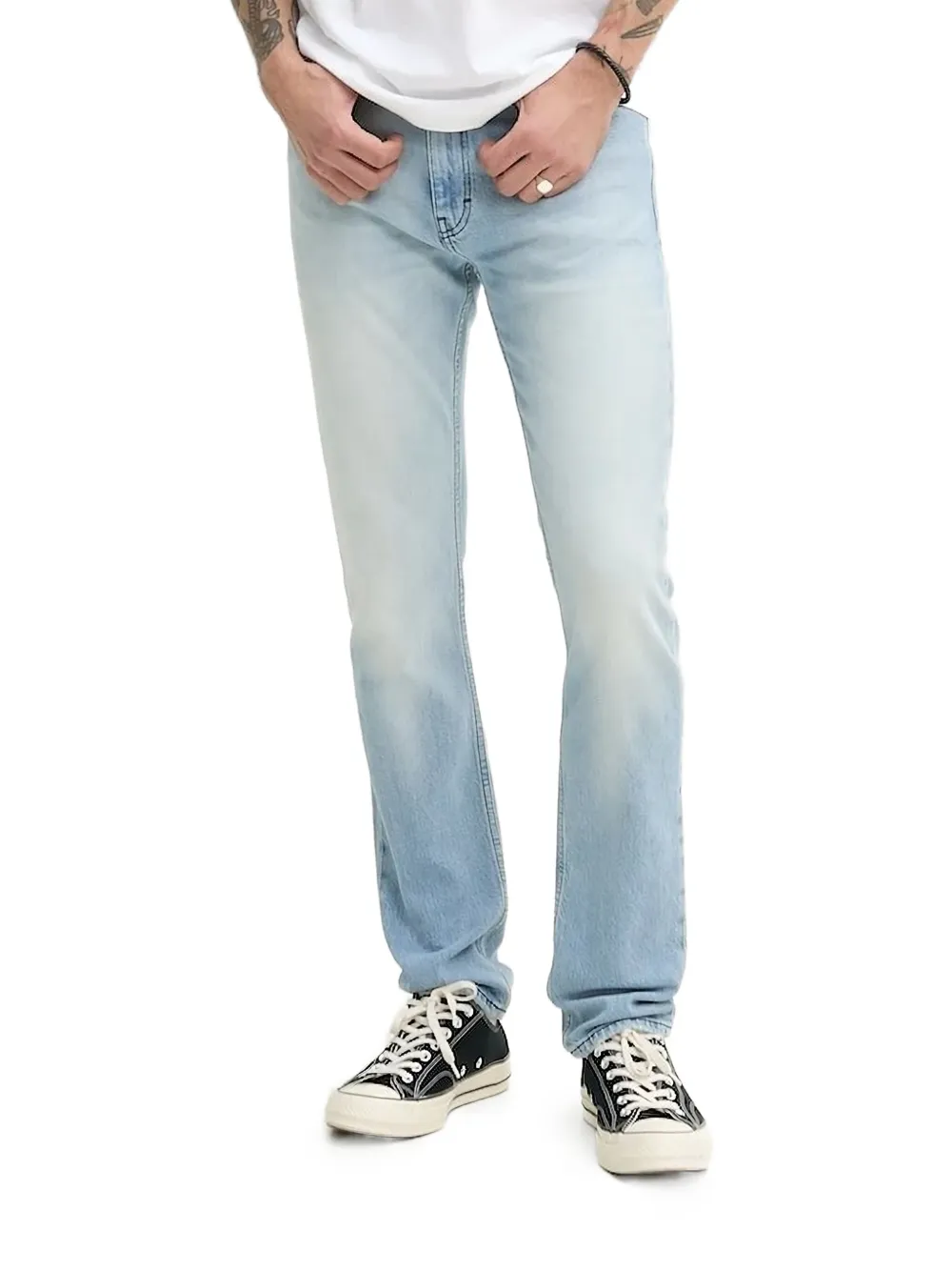 HUGO light-wash jeans Blauw