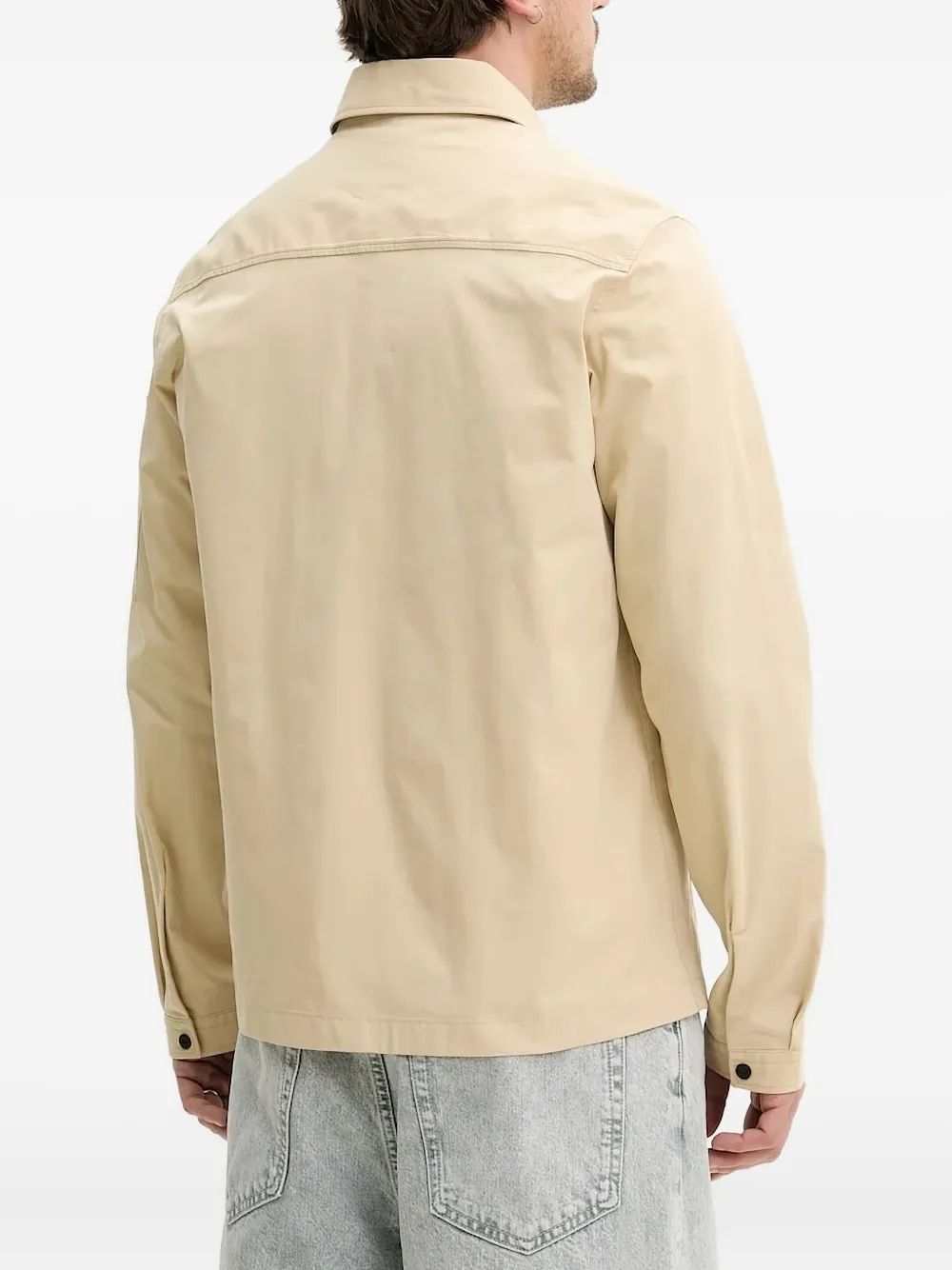 HUGO zip-fastening patch-pocket shirt jacket | Shirt Jackets | Image 2