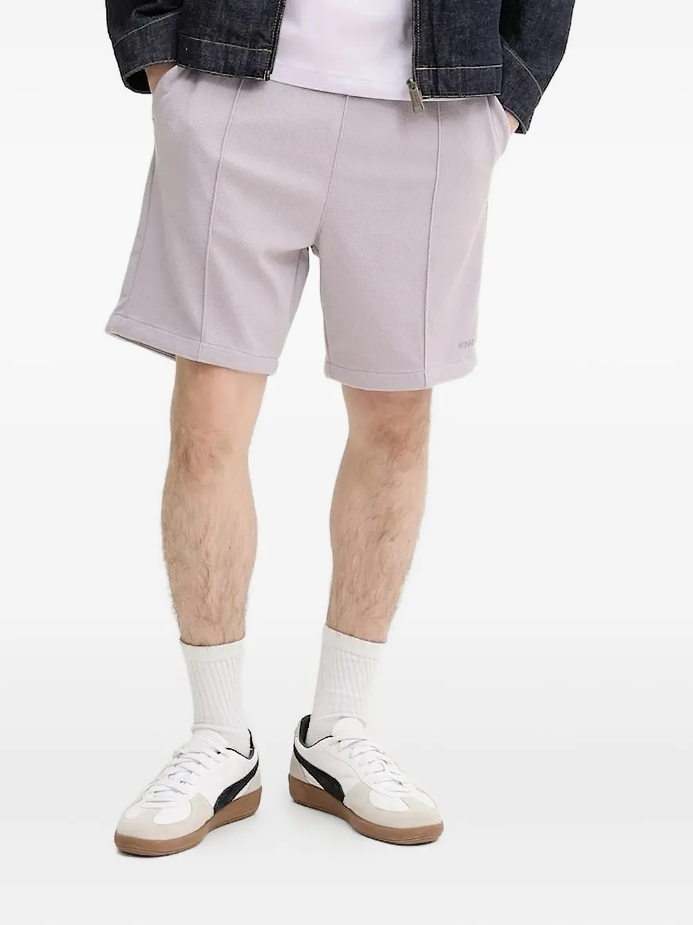 HUGO textured drawstring shorts | Purple | Image 1