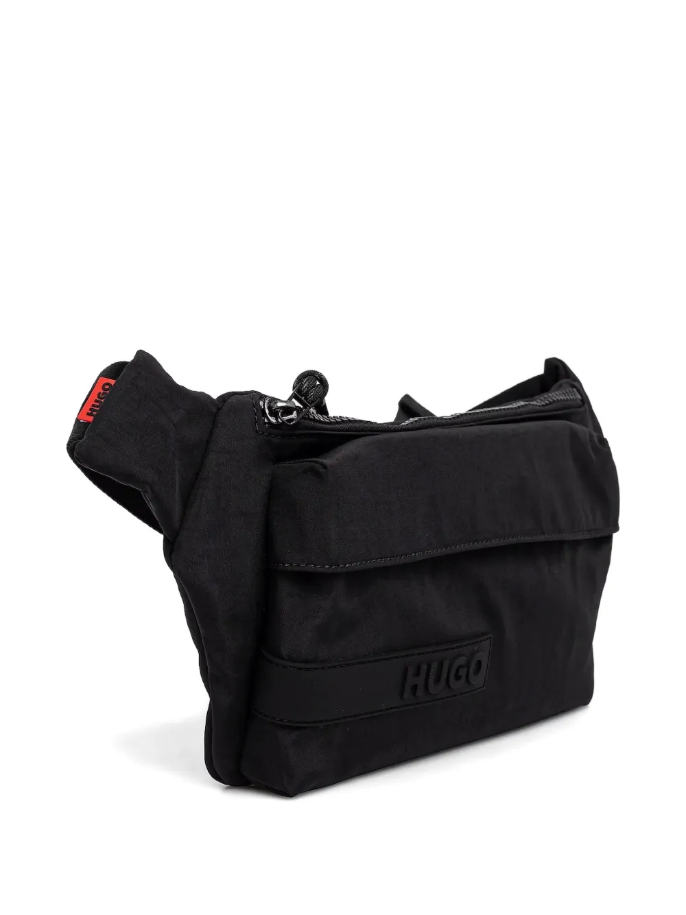 HUGO logo-patch belt bag - Zwart