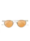 Ziggy Chen hammered sunglasses - Silver