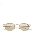 Ziggy Chen hammered sunglasses - Gold