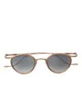 Ziggy Chen hammered sunglasses - Brown