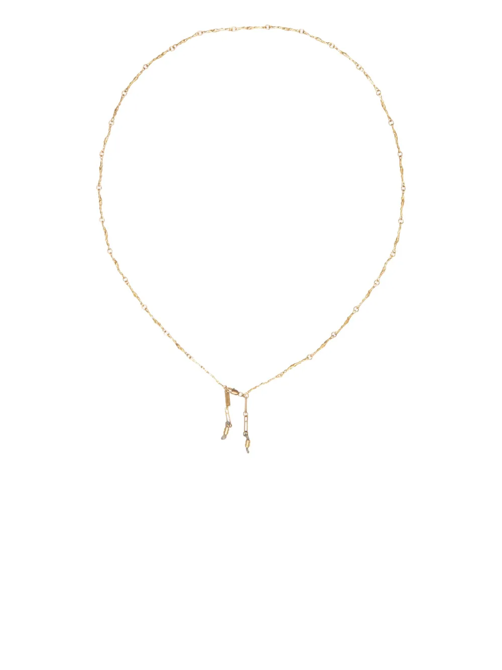 Ziggy Chen hammered-effect glasses chain | Gold | Image 1