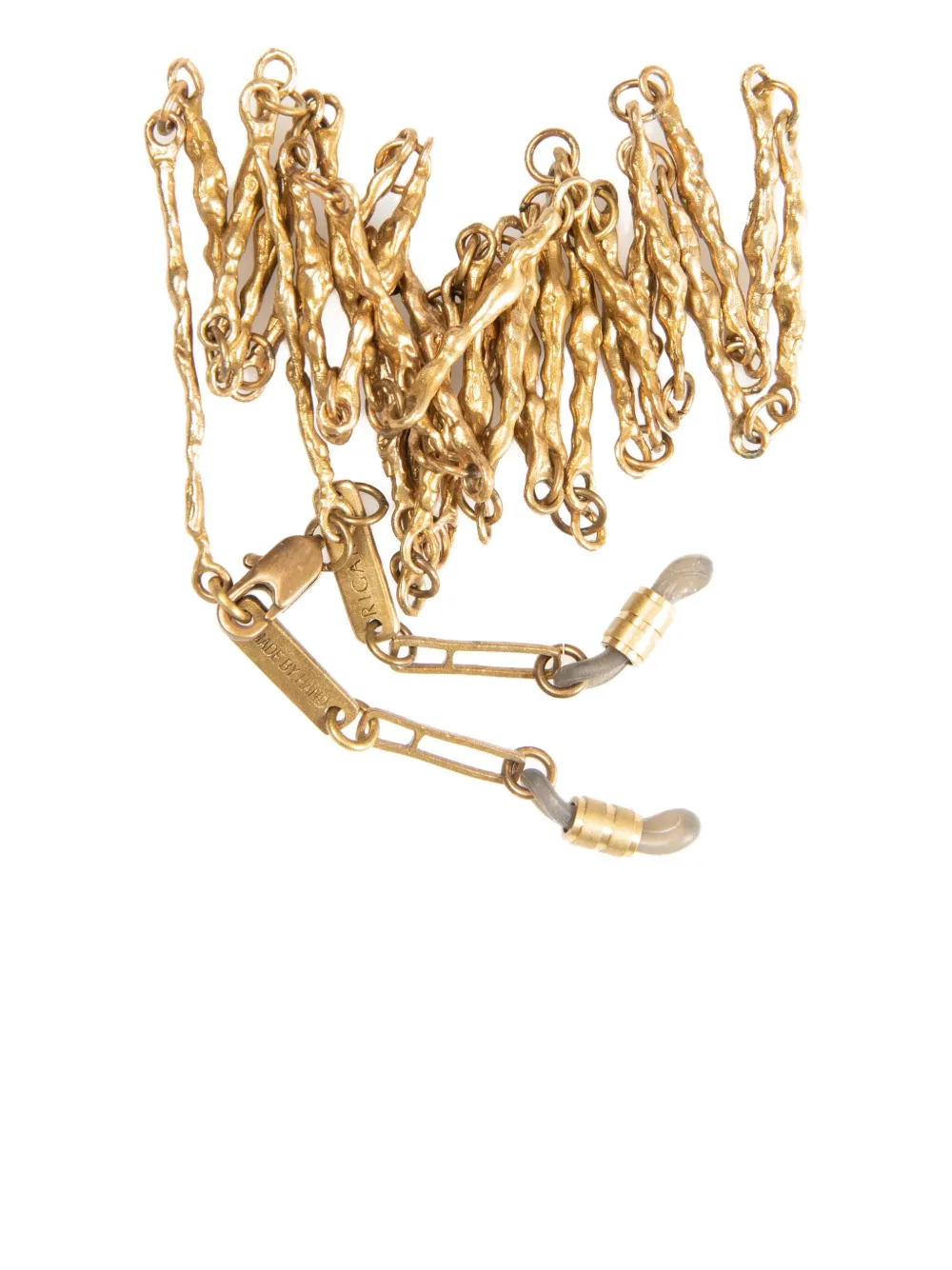 Ziggy Chen hammered-effect glasses chain | Image 2