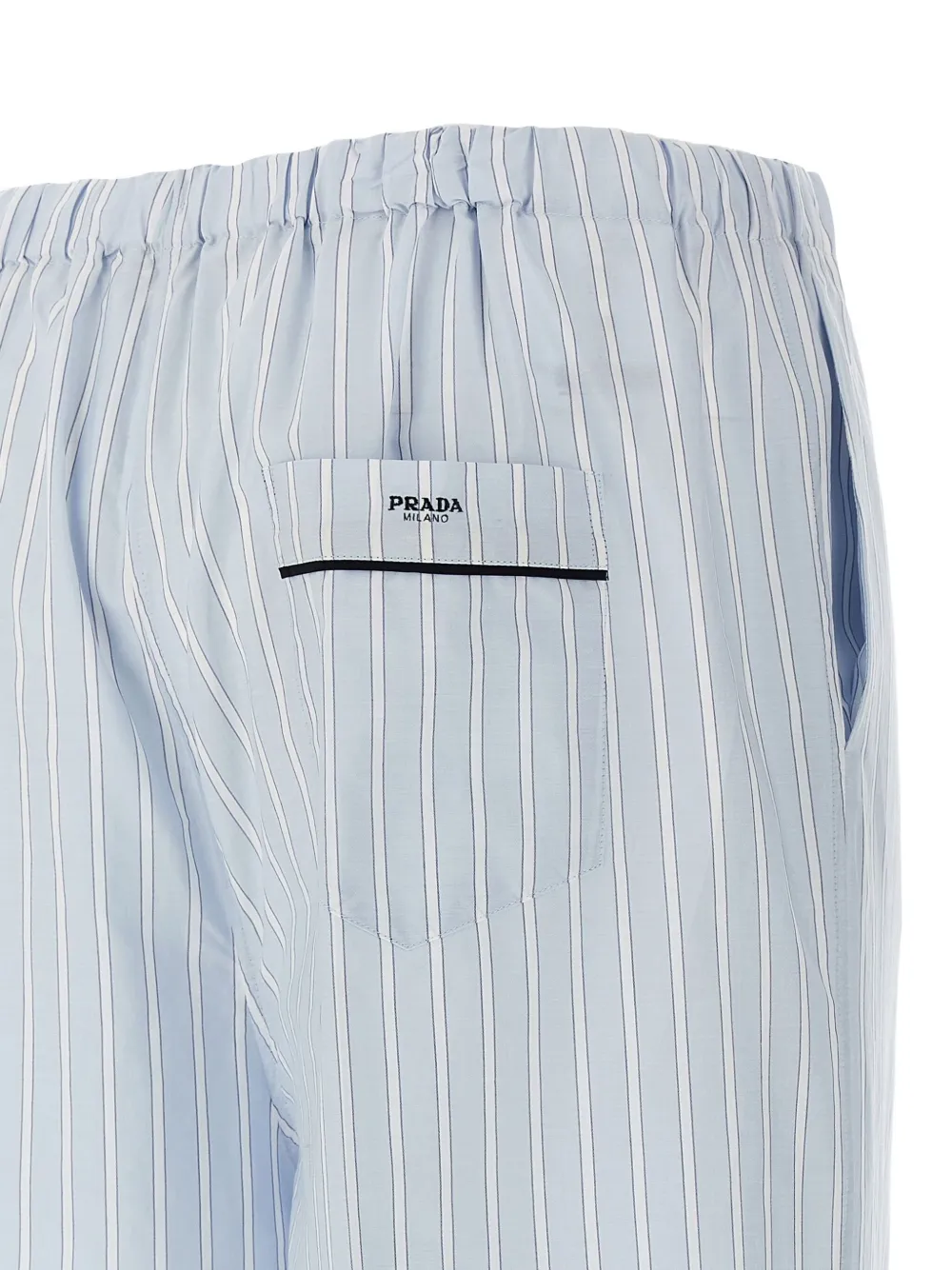 Prada Katoenen gestreepte pyjamabroek Blauw