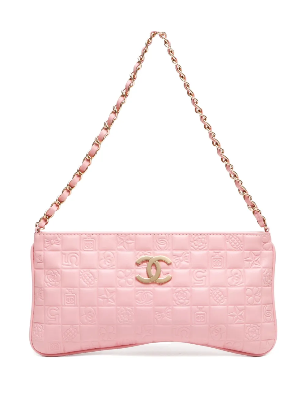 CHANEL Pre-Owned 2003-2004 チョコバー ショルダーバッグ - ピンク CHANEL Pre-Owned 2003-2004 チョコバー ショルダーバッグ - ピンク