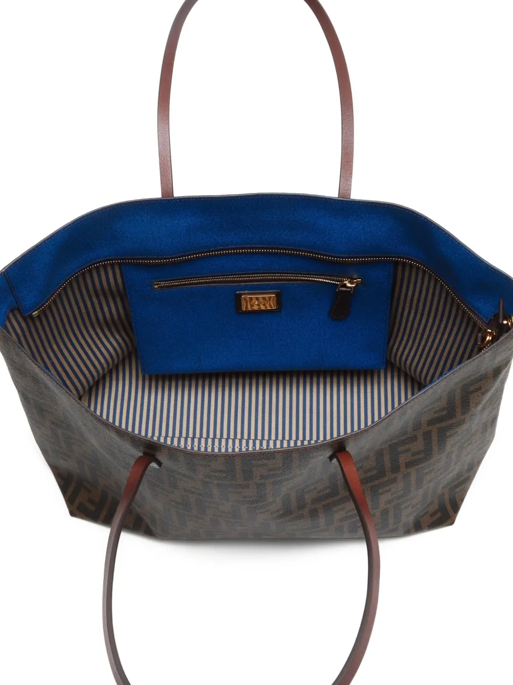 Pre-owned Fendi 2010-2024 Roll Zucca Canvas Tote Bag