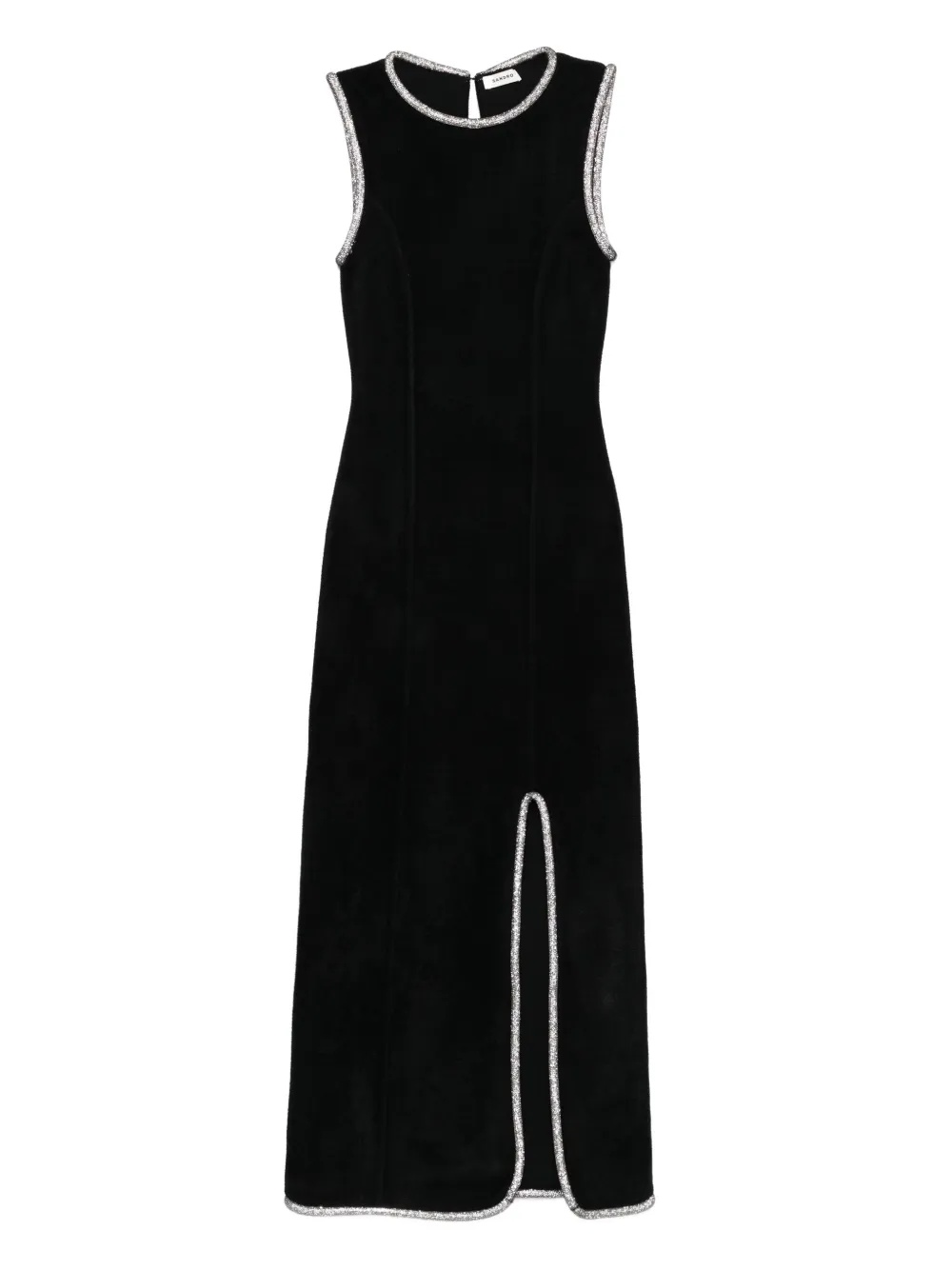 SANDRO embellished split maxi dress - Black