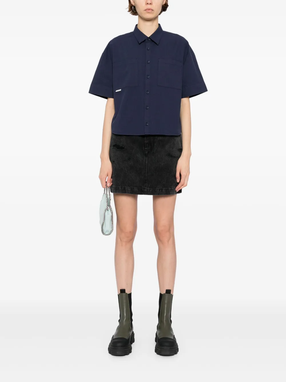 SPORT b. by agnès b. Popeline blouse - Blauw
