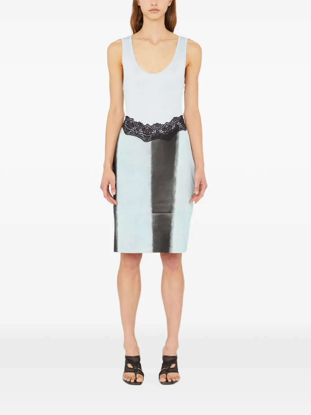 Christopher Esber Mini-jurk met kant Blauw