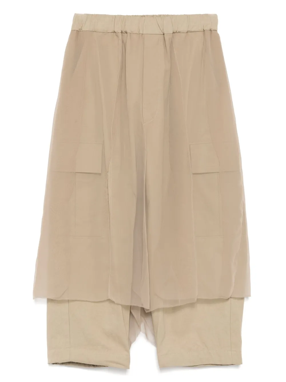 Undercover layered cargo trousers Beige