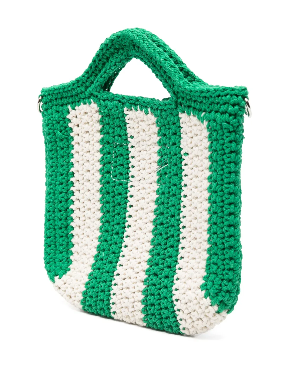 MC2 Saint Barth Kids crochet-knit tote bag - Groen