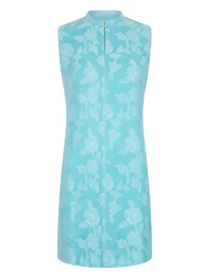 Shanghai Tang Jacquard Mini Dress | White | FARFETCH