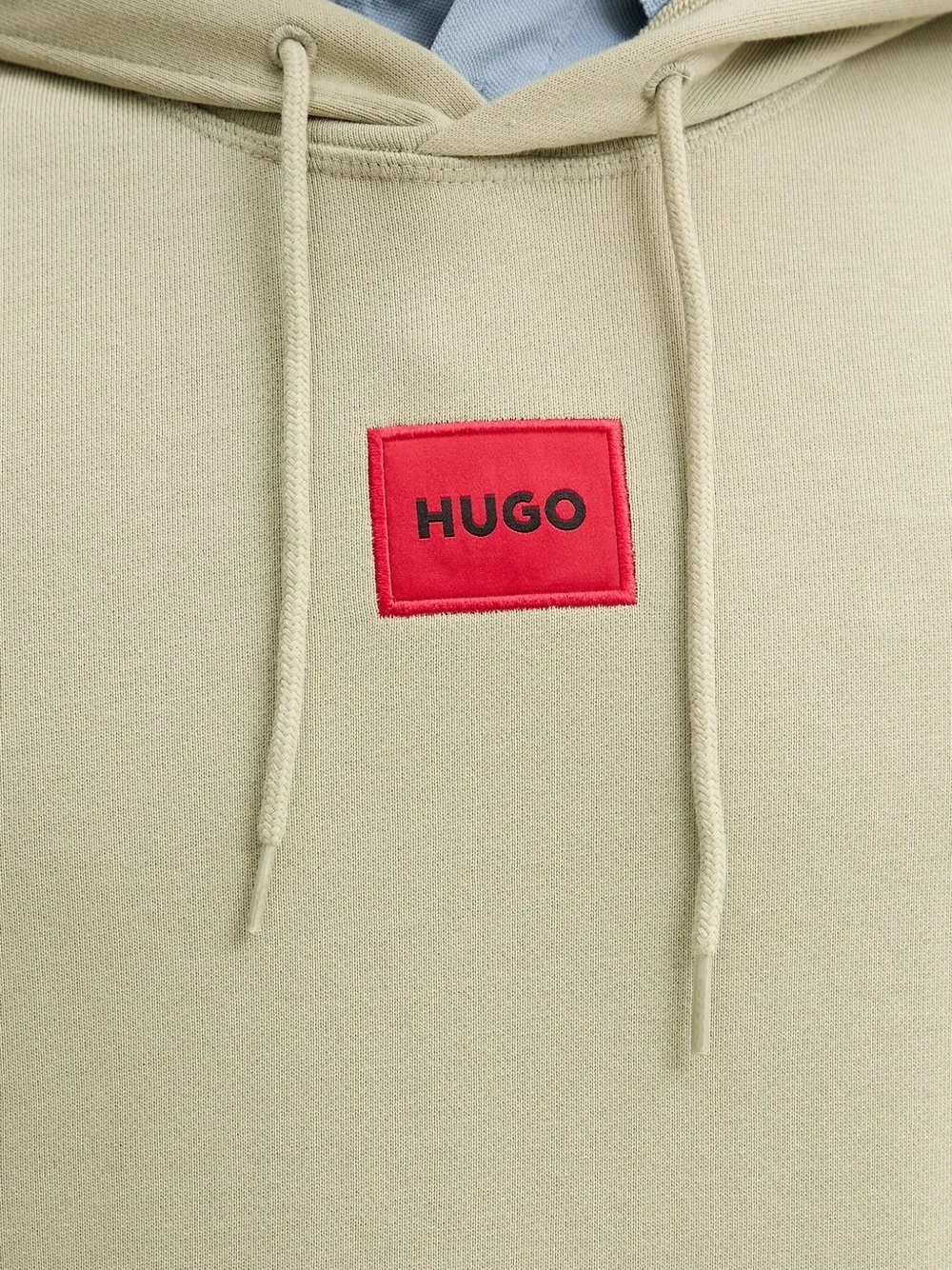 HUGO Hoodie met logopatch Groen