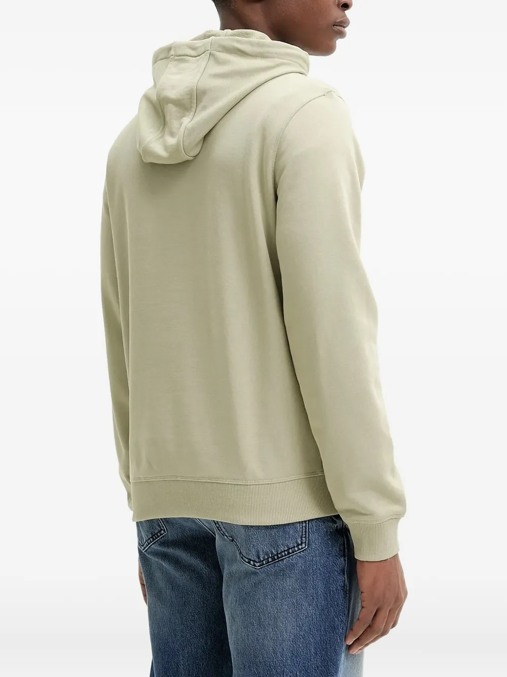 HUGO Hoodie met logopatch Groen