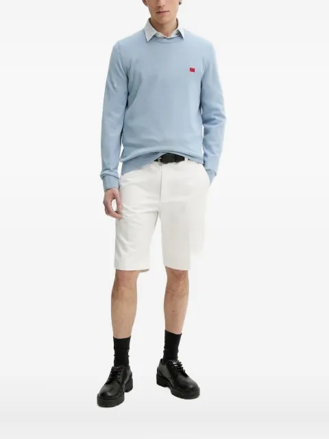 HUGO logo-detail crew-neck sweater 