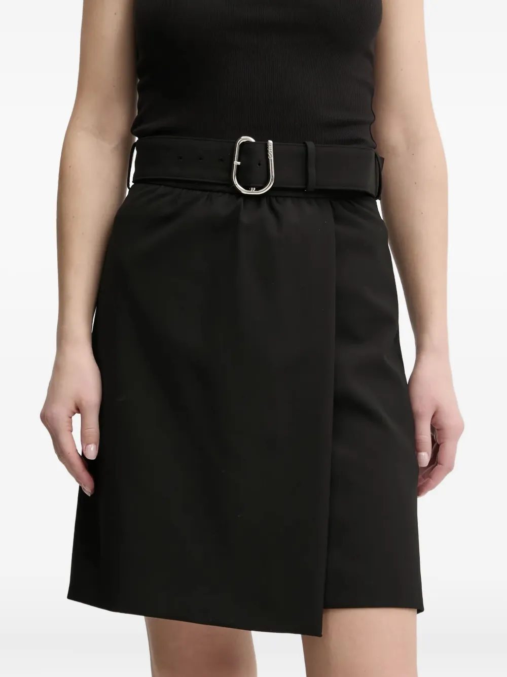 HUGO belted wrap-front mini skirt | Asymmetric & Draped Skirts | Image 2