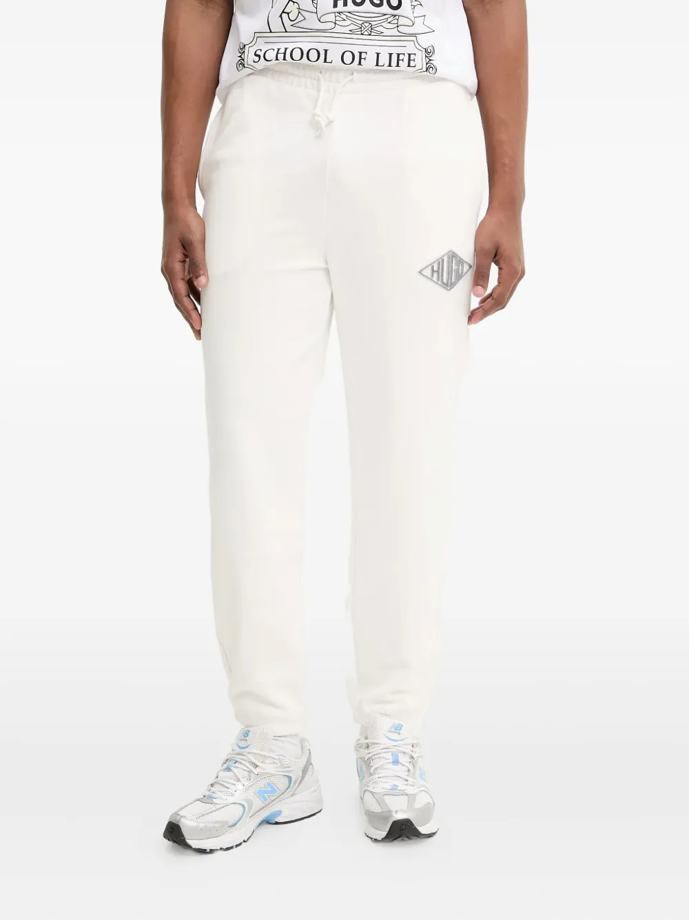 HUGO Trainingsbroek met logo Wit