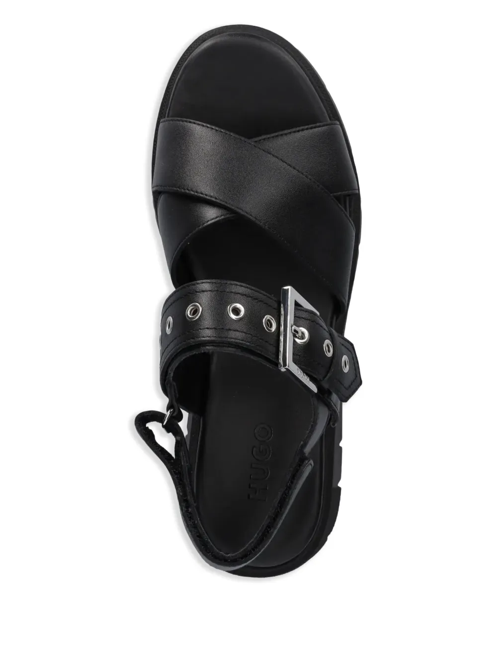 HUGO buckle-strap sandals Black