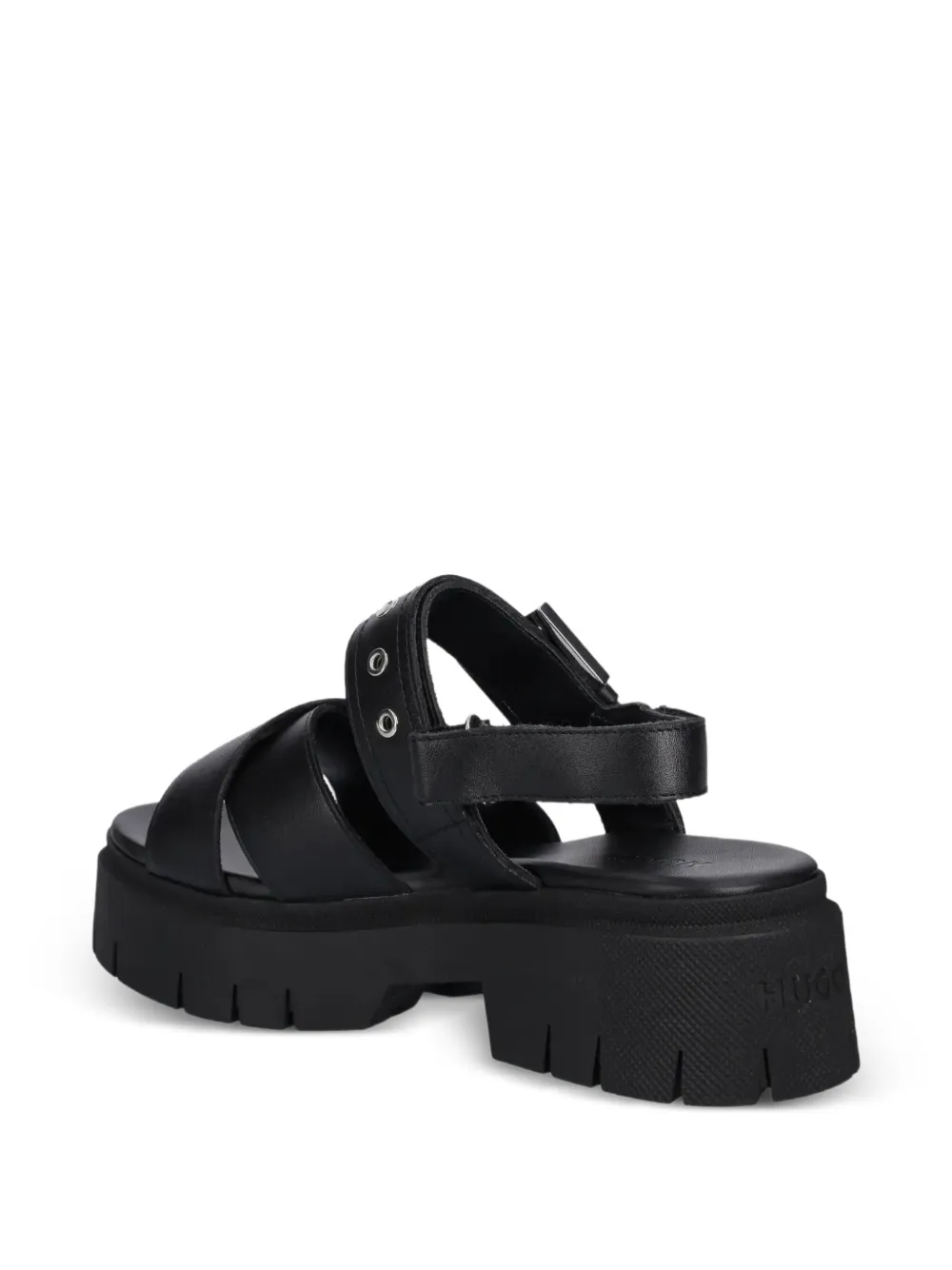 HUGO buckle-strap sandals Black