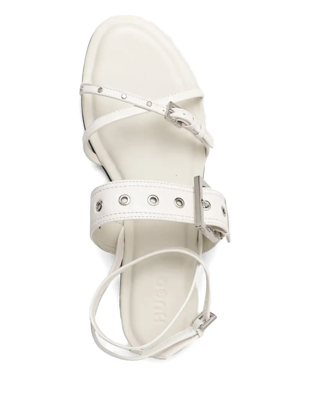 HUGO buckle-strap sandals White