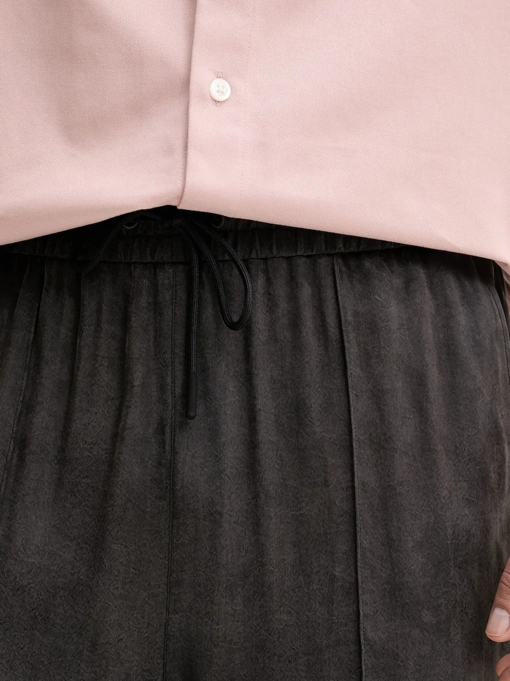 Hugo Boss Drawstring-waist Bermuda Shorts In Black