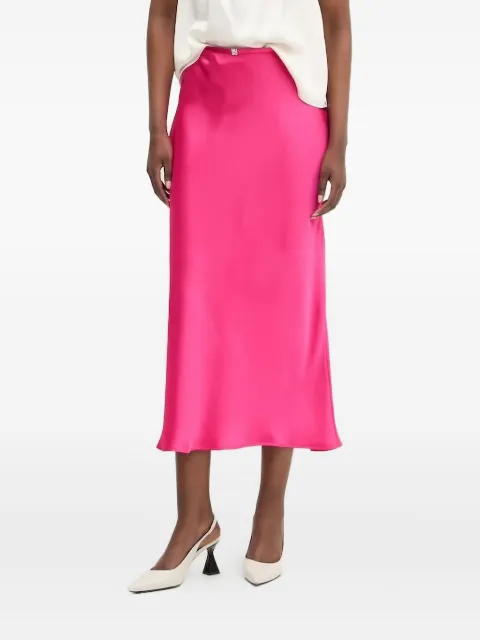 HUGO bias-cut satin skirt