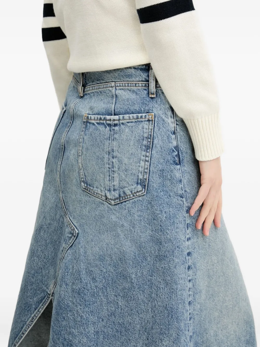 HUGO Denim rok met A-lijn Blauw