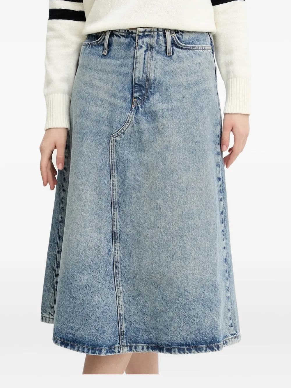 HUGO Denim rok met A-lijn Blauw