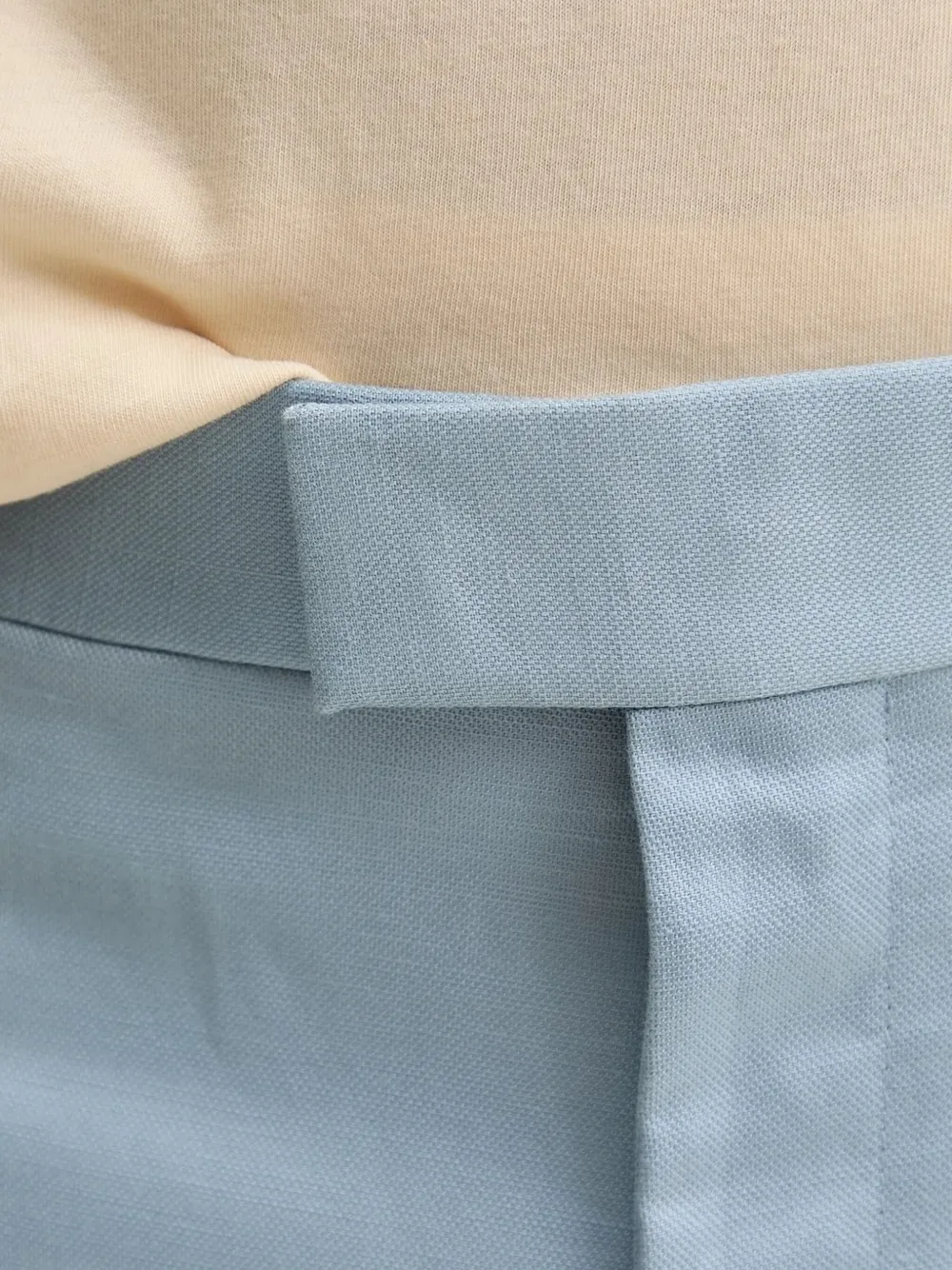 HUGO Broek met geplooide voorkant Blauw