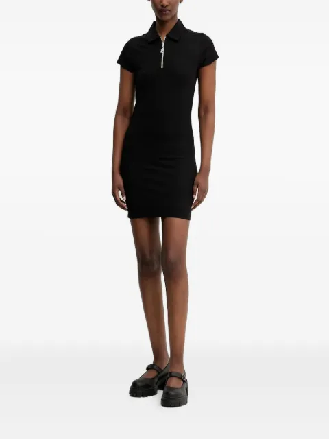 HUGO zip-front polo mini dress
