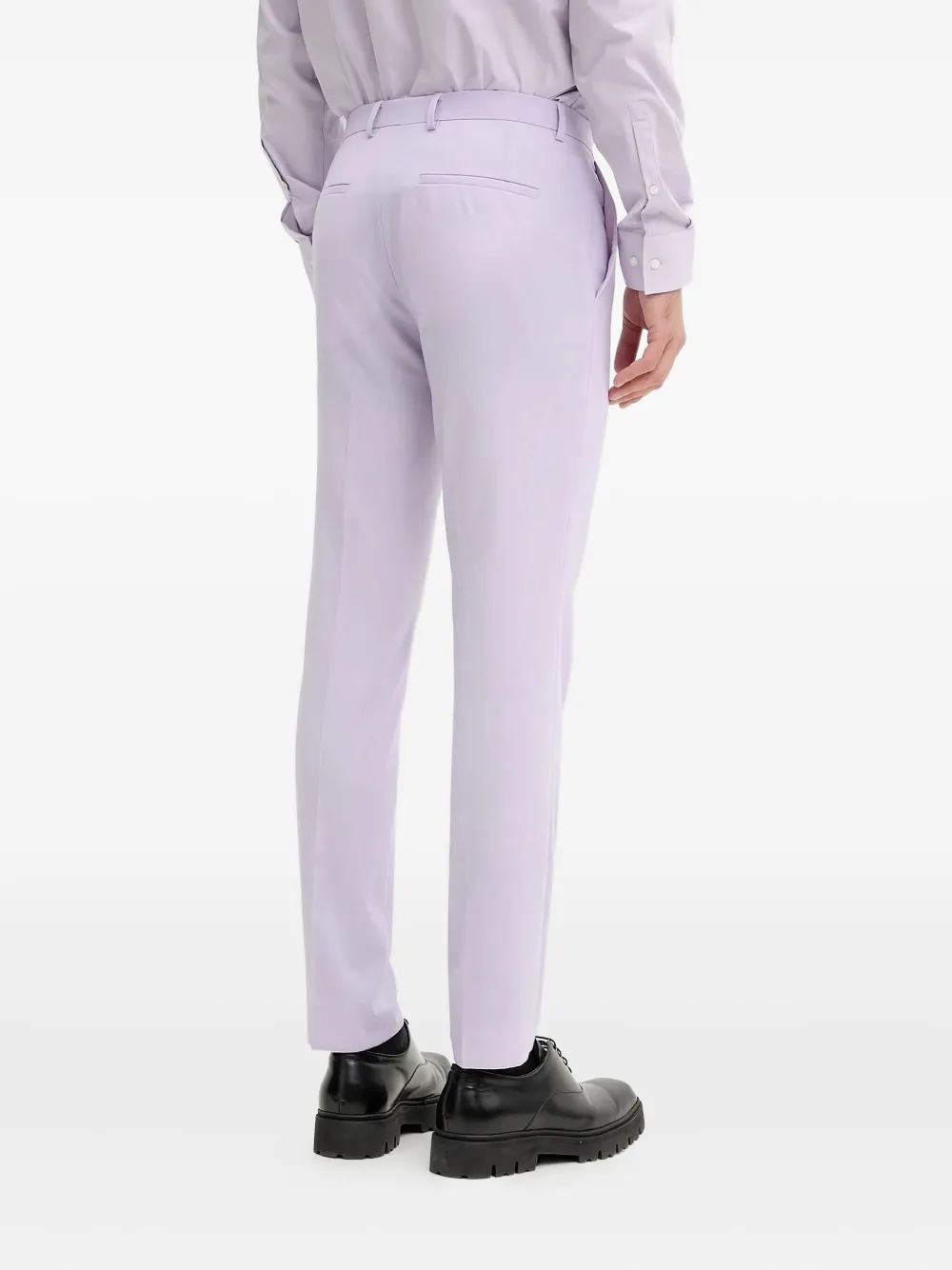 HUGO flat-front tailored trousers - Paars