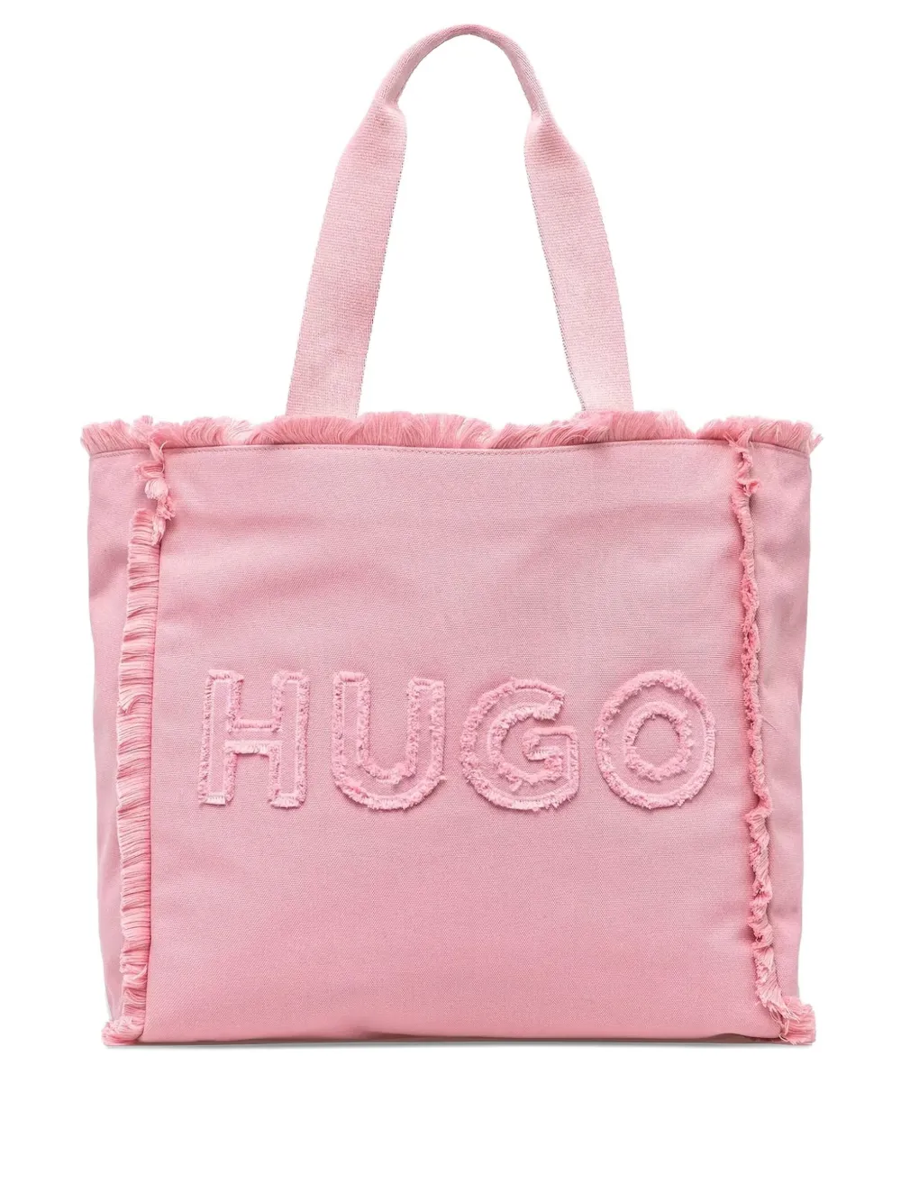 HUGO tote con logo bordado | rosado | Image 1