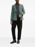 HUGO peak-lapel double-breasted blazer - Green