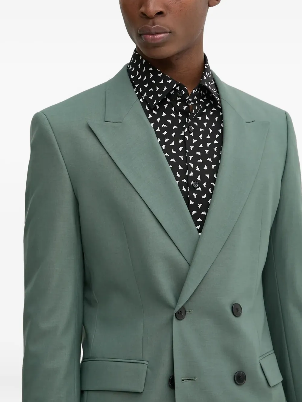 HUGO Blazer met dubbele rij knopen Groen