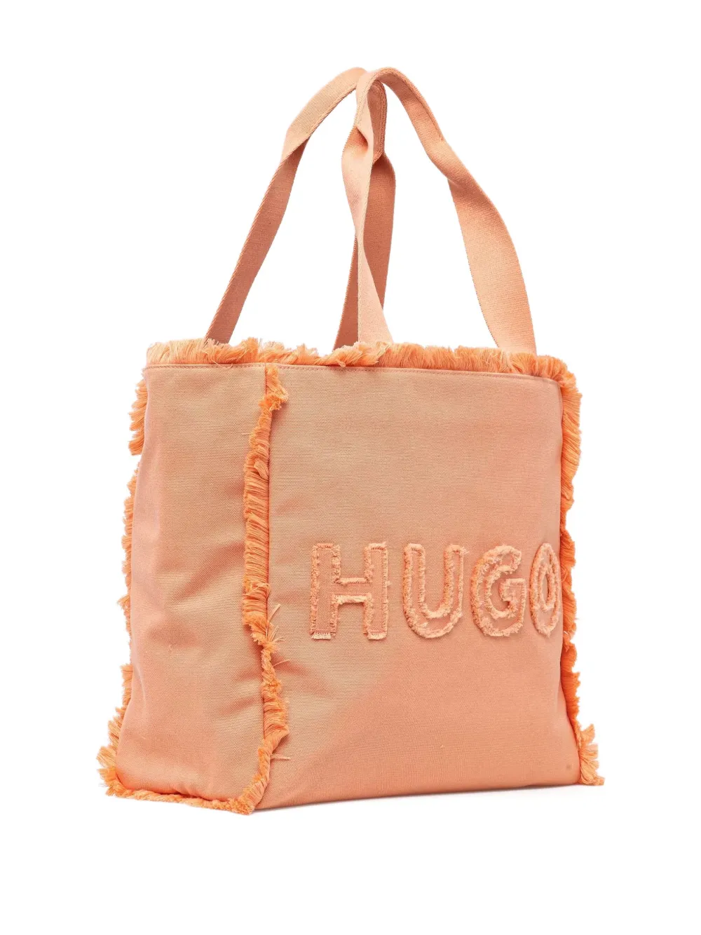 HUGO Shopper met geborduurd logo - Oranje