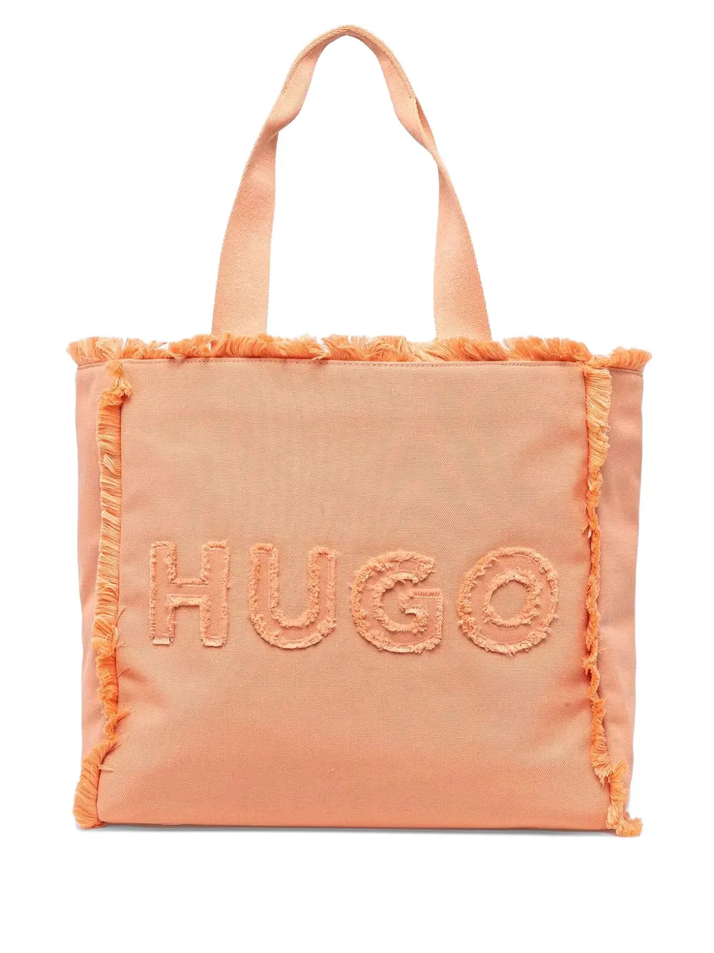 logo-embroidered tote bag