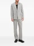 HUGO textured double-breasted suit - Grey