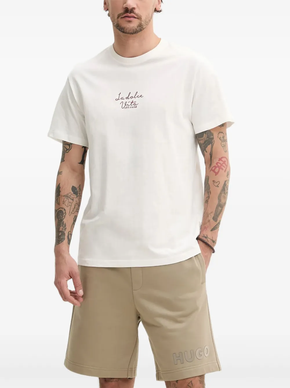 HUGO embossed-logo track shorts | Track & Running Shorts | Image 2
