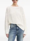 HUGO open-knit sweater - White