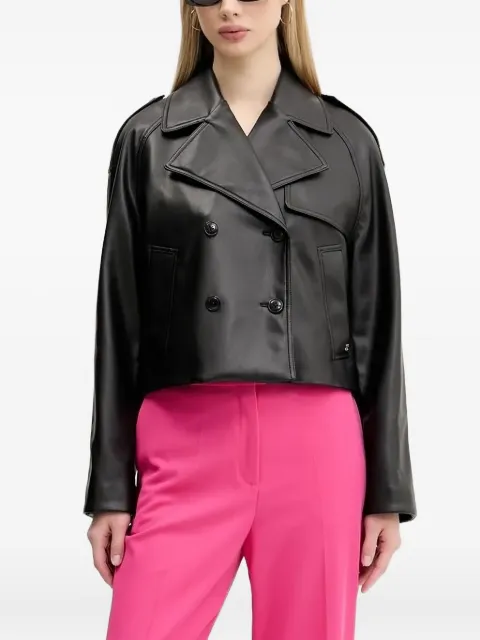 HUGO double-breasted cropped jacket