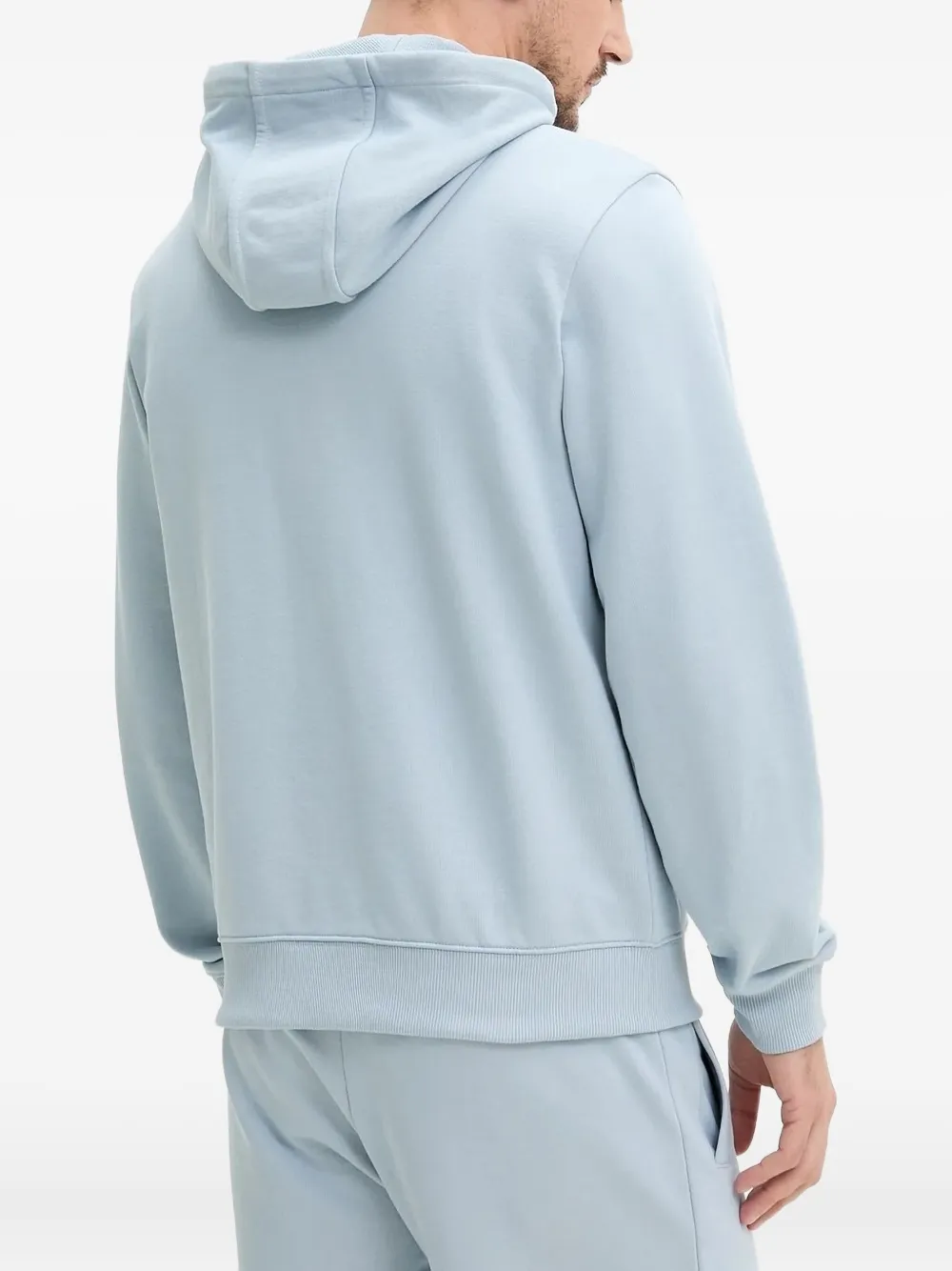 HUGO Hoodie met logopatch Blauw