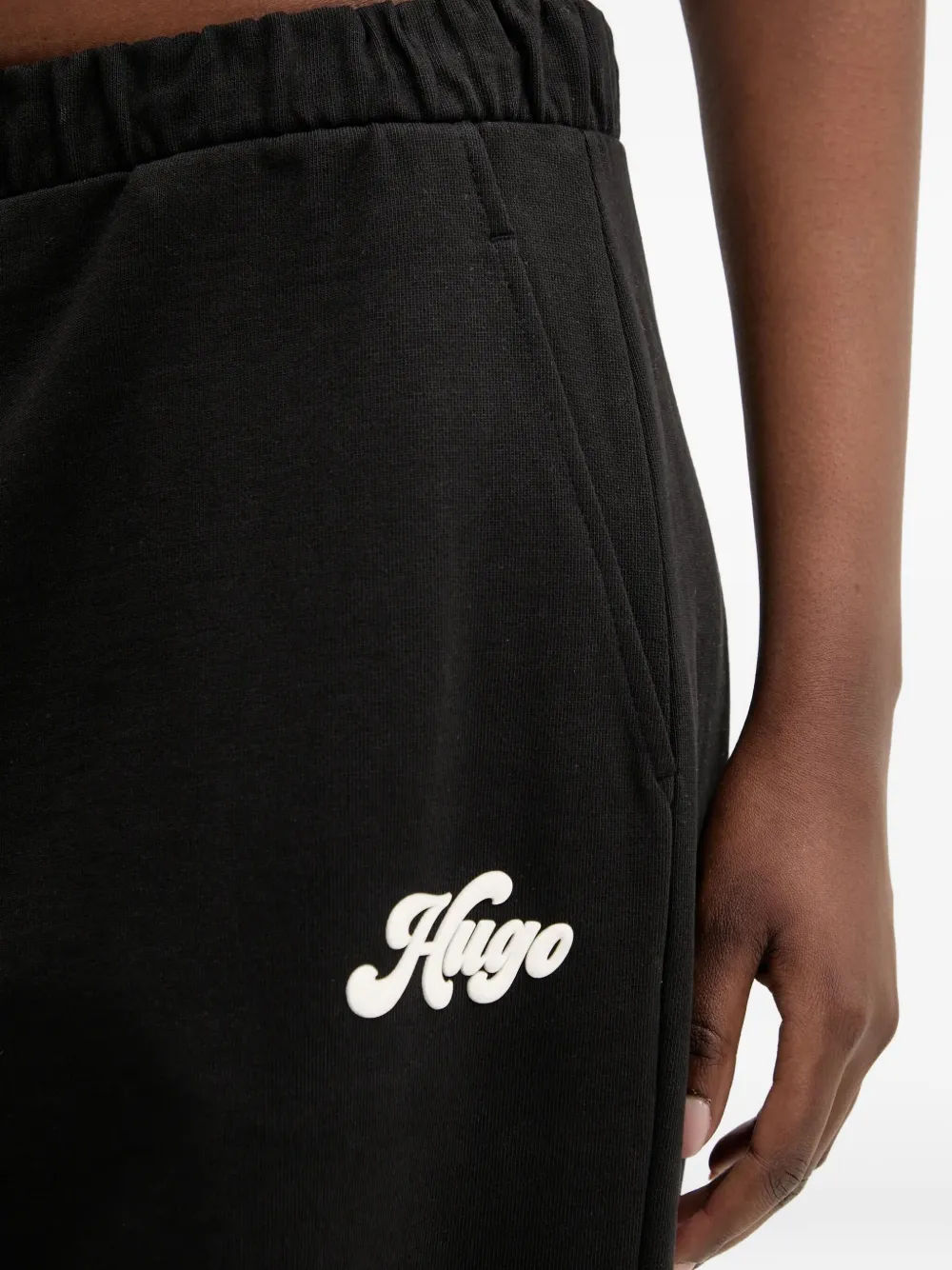 HUGO Trainingsbroek met logopatch Zwart