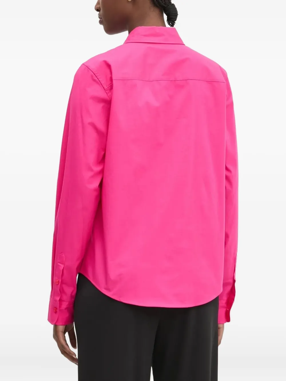 HUGO embroidered-logo shirt - Roze