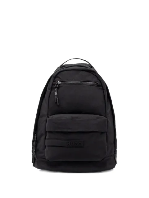 HUGO logo-patch backpack