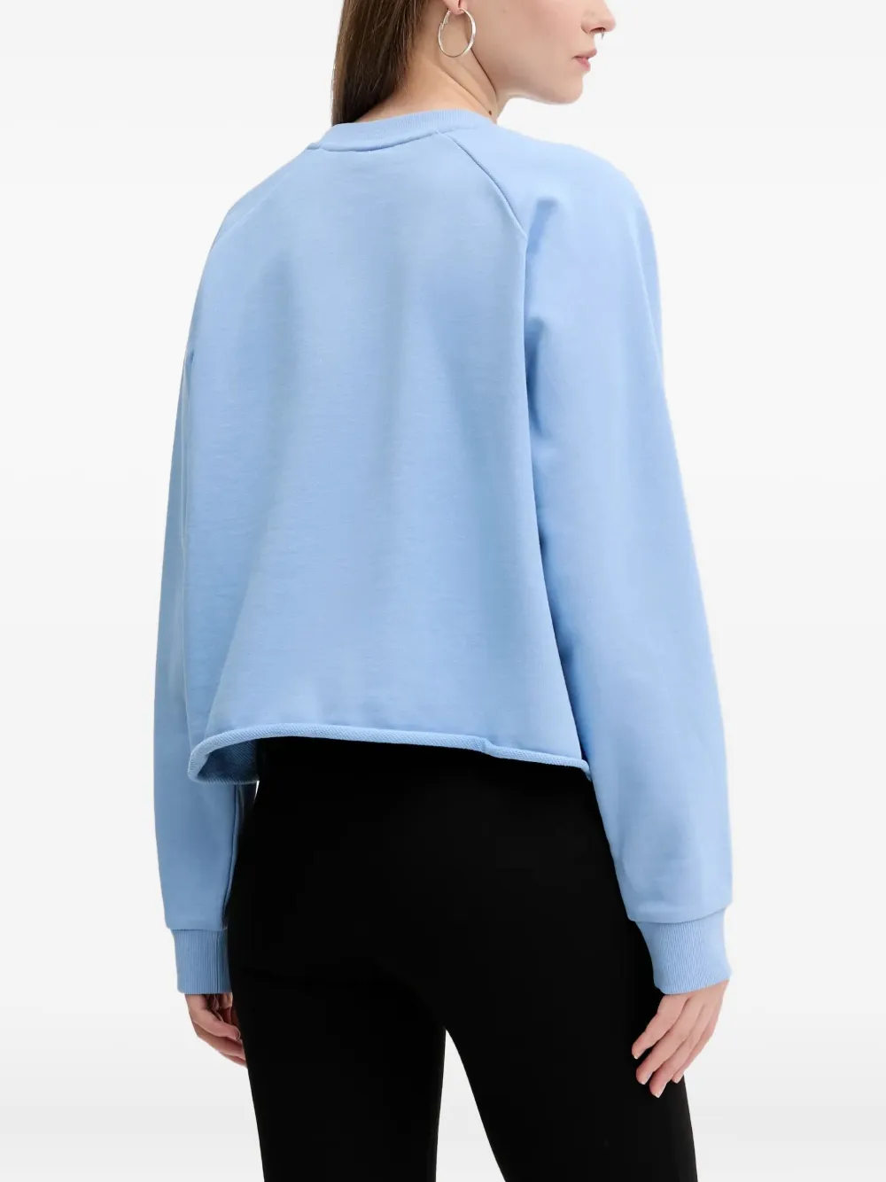 HUGO Sweater met logoprint Blauw