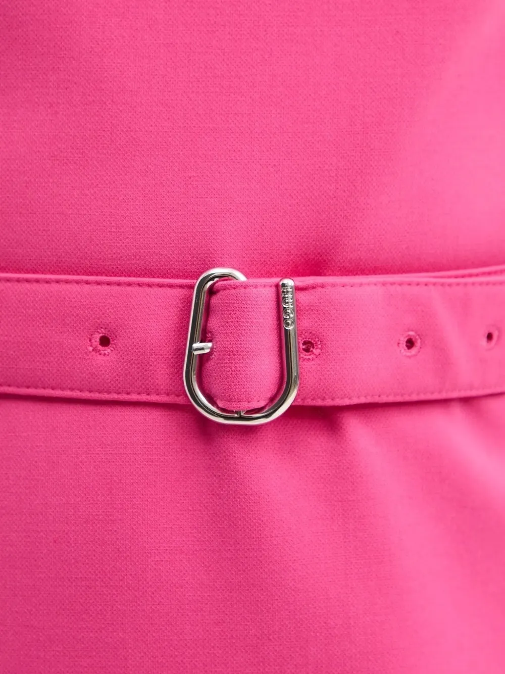 HUGO square-neck belted mini dress Roze
